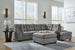 Ashley Furniture Marleton living room set with sofa and armchair in a modern design, featuring neutral fabric and stylish cushions.