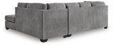 Ashley Furniture Marleton living room set featuring a sofa, loveseat, and armchair with neutral upholstery and modern design.
