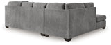 Ashley Furniture Marleton living room set featuring a sofa and armchair with neutral upholstery and modern design.