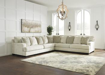 Ashley Rawcliffe living room set with sofa and armchair in a modern design, showcasing plush upholstery and contemporary style.