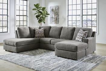 Ashley Furniture O'Phannon living room set featuring a sofa and loveseat with plush cushions and neutral upholstery.