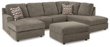 Ashley Furniture O'Phannon living room set with a sofa and loveseat, featuring neutral fabric upholstery and modern design.