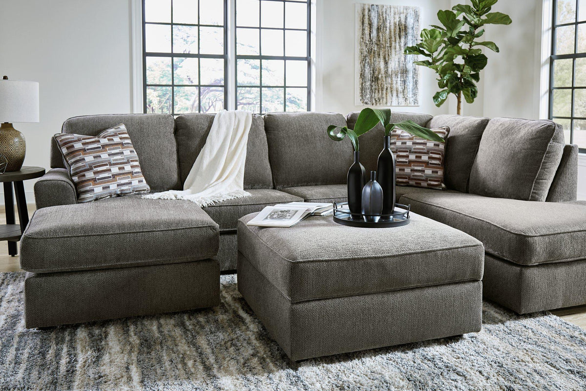 Ashley Furniture O'Phannon living room set with sofa and armchair, featuring neutral upholstery and modern design.