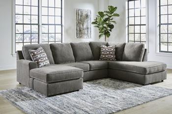 Ashley Furniture O'Phannon living room set featuring a plush sofa, armchair, and coordinating coffee table in a modern design.