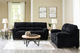 Ashley Furniture SimpleJoy living room set with sofa, loveseat, and armchair in a modern fabric upholstery arrangement.