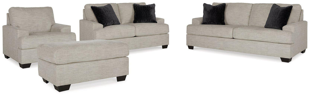 Ashley Furniture Vayda living room set with plush sofa and coordinating chairs in a modern, stylish design.