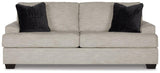 Ashley Furniture Vayda living room set with plush sofa and armchair, featuring neutral upholstery and modern design.