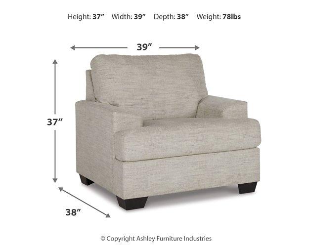 Ashley Furniture Vayda living room set featuring a sofa, loveseat, and coffee table in a modern design.
