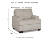 Ashley Furniture Vayda living room set featuring a sofa, loveseat, and coffee table in a modern design.