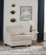 Ashley Furniture Vayda living room set with sofa and armchair, featuring neutral upholstery and modern design for stylish living spaces.