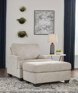 Ashley Furniture Vayda living room set with sofa and armchair, modern design in neutral fabric for stylish home decor