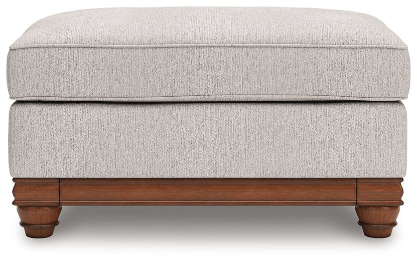 Ashley Furniture Clearbrooke living room set with sofa and armchairs, featuring neutral upholstery and modern design.