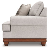Ashley Furniture Clearbrooke living room set with sofa, loveseat, and armchair, featuring neutral upholstery and modern design