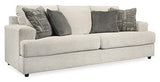 Ashley Furniture Soletren living room set with a sofa and armchair in a modern, stylish living room display.