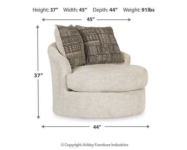Ashley Furniture Soletren Living Room Set featuring a sofa and armchair with plush cushions and modern design.