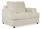 Ashley Furniture Soletren living room set with sofa and loveseat, featuring plush cushions and modern design.