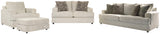 Ashley Furniture Soletren Living Room Set with sofa and armchairs in a modern design, shown in a stylish living room setting.