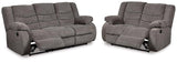 Ashley Furniture Tulen living room set with sofa and armchair, featuring modern design and neutral upholstery.