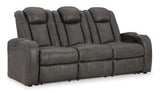Ashley Furniture Fyne-Dyme living room set with sofa and armchair in a modern design, featuring plush cushions and neutral upholstery.