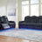 Ashley Furniture Fyne-Dyme living room set with sofa and armchair in a modern design, shown in a cozy living space.