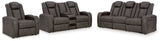 Ashley Furniture Fyne-Dyme living room set with plush sofa, matching armchair, and coffee table in a modern living space