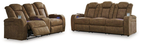 Ashley Furniture Wolfridge living room set with sofa and armchair, featuring plush cushions and modern design.
