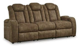 Ashley Furniture Wolfridge living room set with a sofa, loveseat, and armchair in a cozy, modern design.