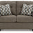 Ashley Furniture Mahoney loveseat featuring plush fabric upholstery and cushioned seating for comfortable living room decor.