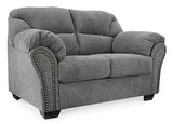 Ashley Furniture Allmaxx loveseat with plush upholstery and stylish design, perfect for modern living rooms.