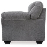 Ashley Furniture Allmaxx loveseat with plush fabric and cozy cushions shown in the image.
