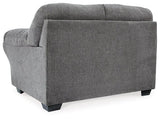 Ashley Furniture Allmaxx loveseat with plush cushions and sleek design, perfect for cozy living room seating.