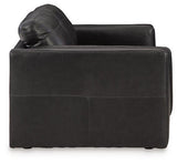 Ashley Furniture Amiata loveseat with plush fabric and cozy cushions, perfect for living room seating.
