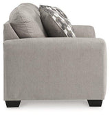 Avenal Park Ashley Furniture loveseat with plush cushions and textured fabric in a cozy living room setting.