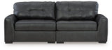 Ashley Furniture Brindley sectional loveseat with plush cushions and modern design, ideal for a comfortable living room.