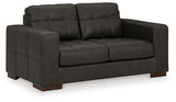 Ashley Furniture Luigi Loveseat featuring plush cushions and stylish design, perfect for modern living rooms.