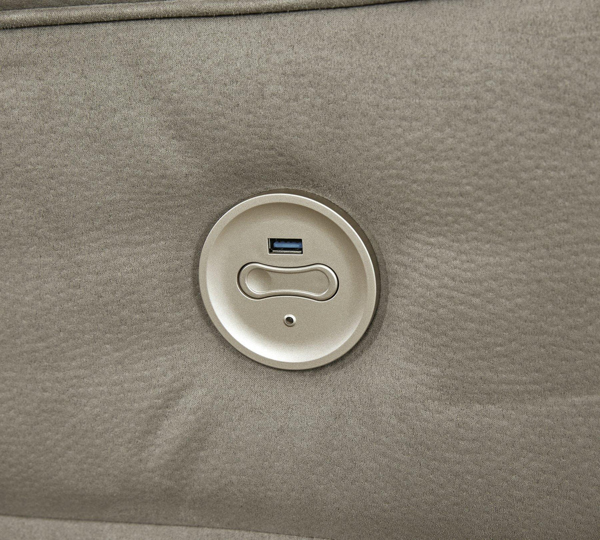 Ashley Furniture Next-Gen Gaucho Power Reclining Loveseat with console, showing plush upholstery and built-in cup holders.