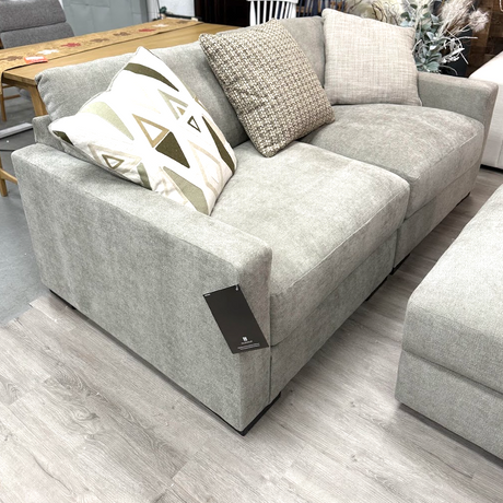 Two-piece Riverview Modular Loveseat by Ashley Furniture, featuring plush fabric upholstery and modern design.