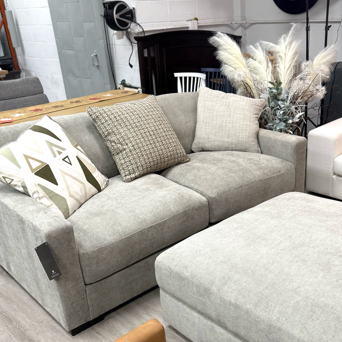 Ashley Furniture Riverview modular loveseat, 2-piece set with plush cushions and modern design, perfect for living room seating.