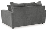 Ashley Furniture Stairatt loveseat with plush fabric, cushioned seats, and stylish design for cozy living room seating.