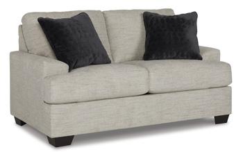 Ashley Vayda Loveseat with plush upholstery and contemporary design, perfect for cozy living room seating.