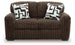 Ashley Furniture Midnight-Madness Loveseat with plush fabric and cozy cushions, shown from a head-on view.