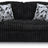 Ashley Furniture Midnight-Madness Loveseat with plush dark fabric, cozy cushions, and modern design in a stylish living room setting.
