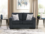 Ashley Furniture Altari Loveseat with plush fabric, cushioned back, and stylish design for comfortable seating in living rooms.
