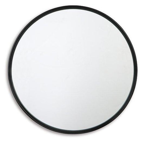 Ashley Furniture Brocky Accent Mirror showing a stylish framed mirror with a sleek design and modern look.