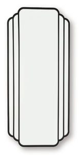 Ashley Furniture Antigone floor mirror with a sleek, full-length design and modern frame, standing upright in a contemporary setting.