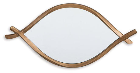 Ashley Furniture Bartner Accent Mirror with a sleek frame, perfect for enhancing bedroom or living room decor.
