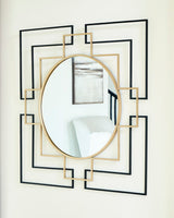 Ashley Furniture Oceanal Accent Mirror with a sleek rectangular frame, showcasing a modern design for stylish home decor.