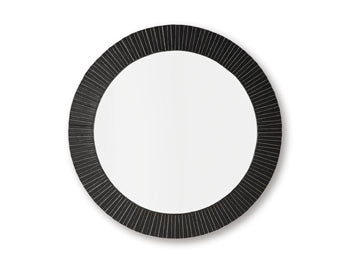 Ozias Accent Mirror by Ashley Furniture showing a stylish wall mirror with a sleek frame, perfect for modern home decor.