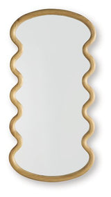 Ashley Furniture Serendis accent mirror with a sleek, modern frame, hanging on a wall for stylish home decor.