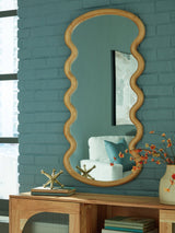 Ashley Furniture Serendis Accent Mirror with a stylish frame, perfect for enhancing home decor and adding light to your space.
